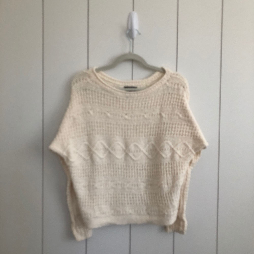 Abercrombie & Fitch White Knit Sweater